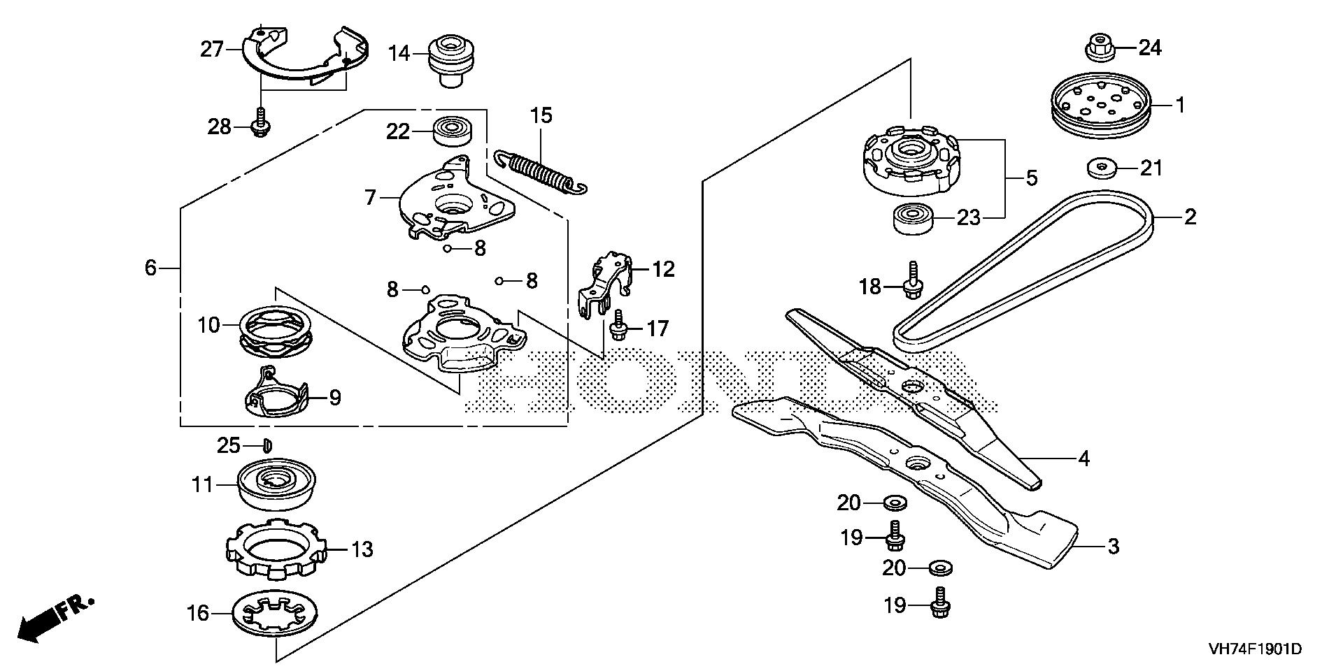Self Propelled Honda Hrx217 Blade Replacement Self Propelled Honda